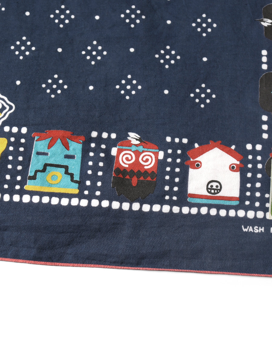 Kapital Fastcolor Selvedge Bandana (Kachina & Peckish Rainbowy)