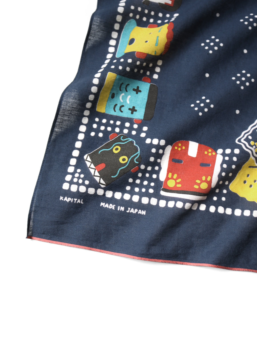 Kapital Fastcolor Selvedge Bandana (Kachina & Peckish Rainbowy)