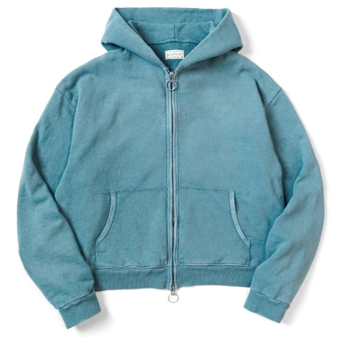 Kapital Fleece Zip Up Gym Hoodie