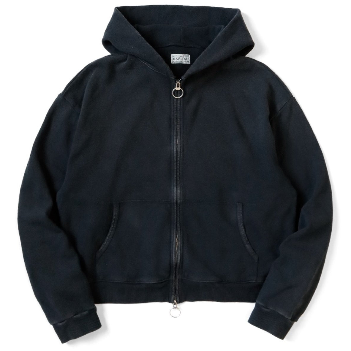 Kapital Fleece Zip Up Gym Hoodie