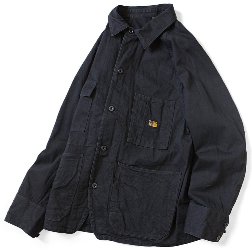 Kapital 10oz Black x Black Denim Cactus Coverall