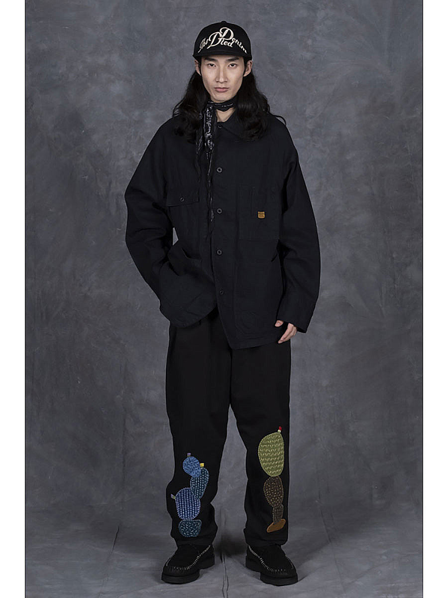 Kapital 10oz Black x Black Denim Cactus Coverall