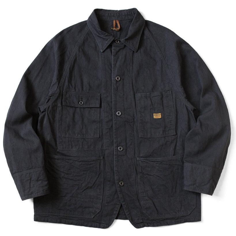 Kapital 10oz Black x Black Denim Cactus Coverall