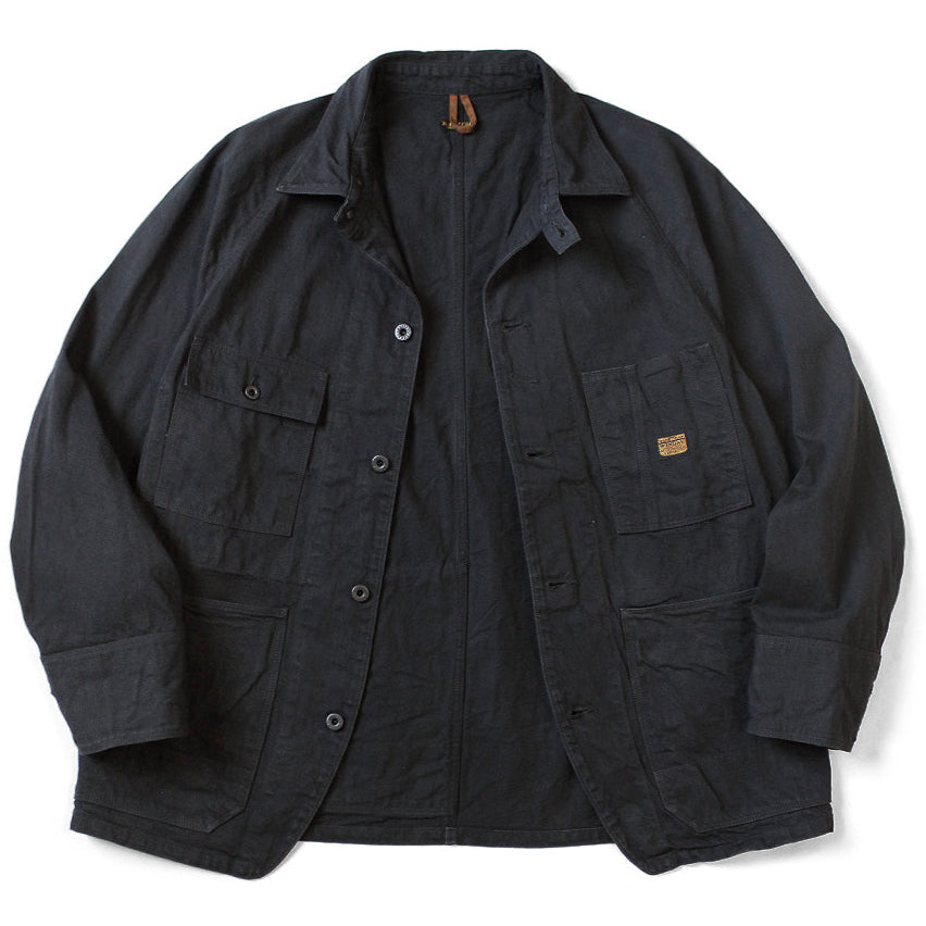 Kapital 10oz Black x Black Denim Cactus Coverall