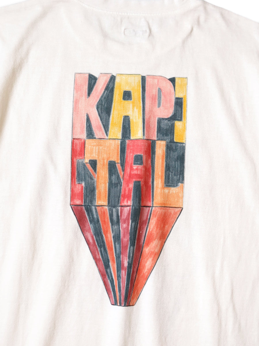 Kapital Tenjiku Crew T-Shirt (Analog Piano Man Print)