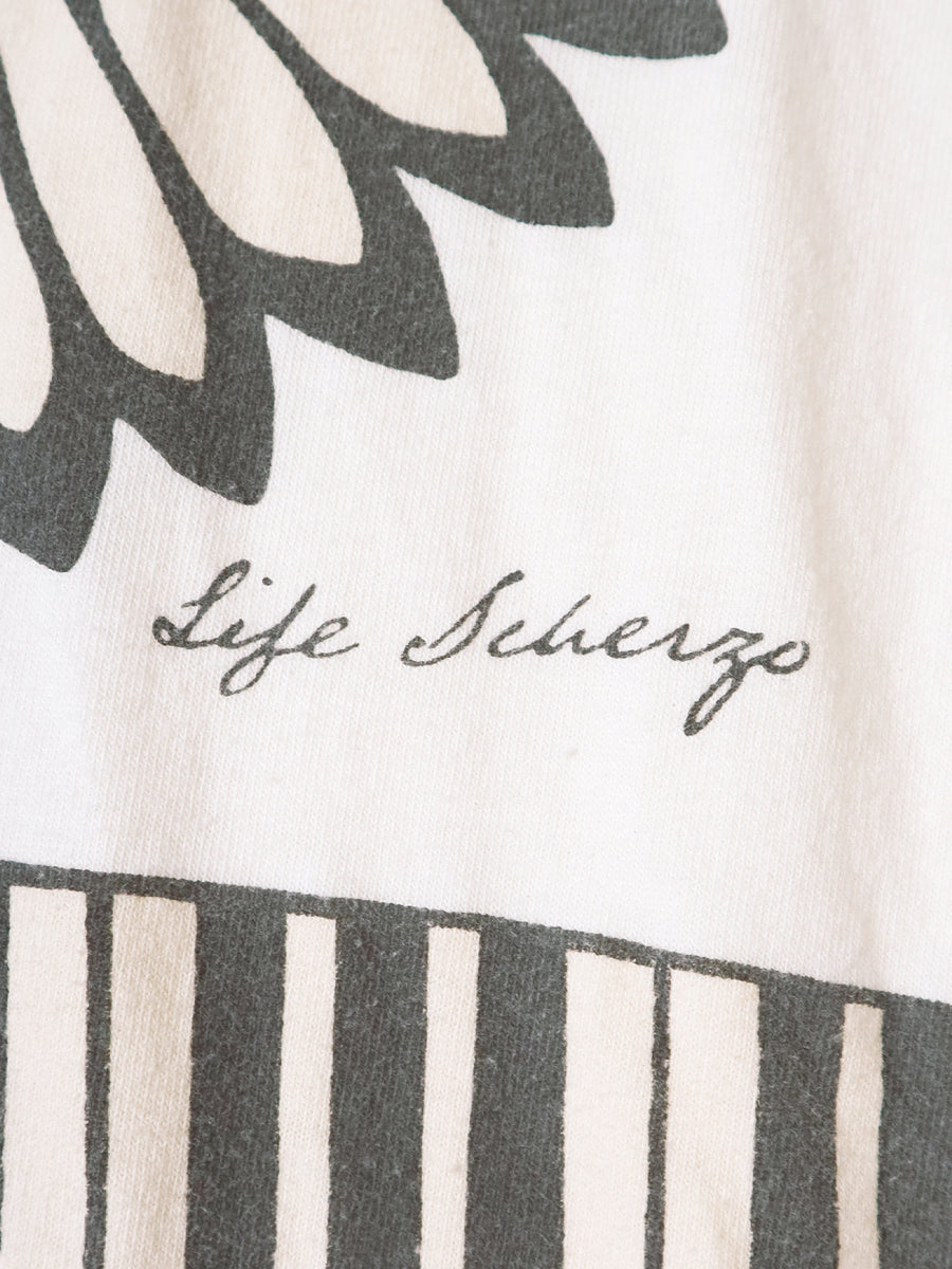 Kapital Tenjiku Crew T-Shirt (Piano & Sun Face Print)