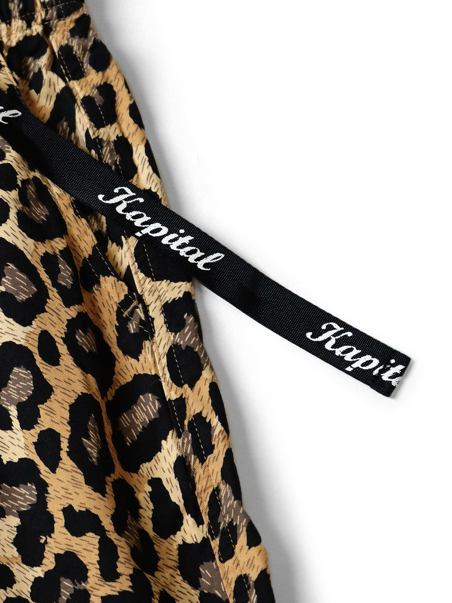 Kapital Combed Burberry Leopard Print Easy Shorts