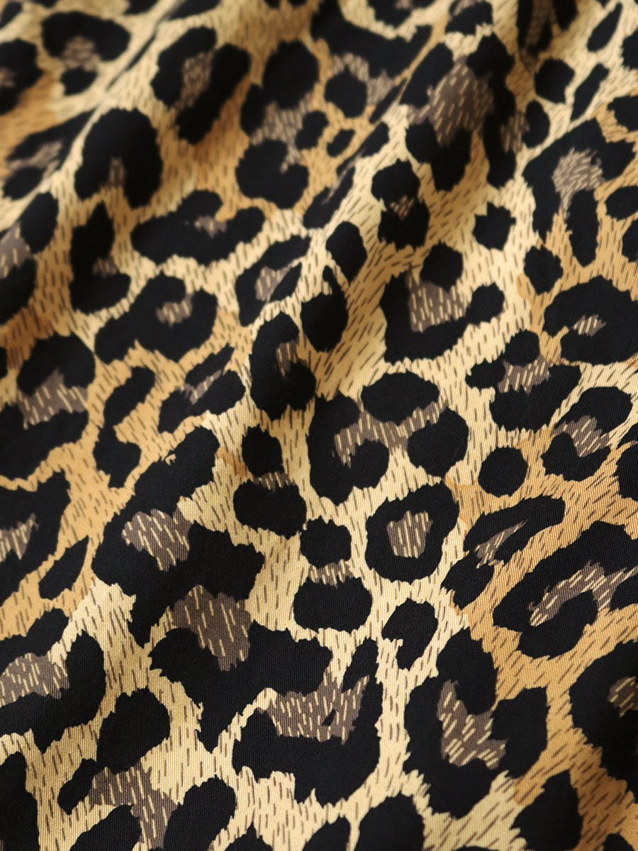 Kapital Combed Burberry Leopard Print Easy Shorts