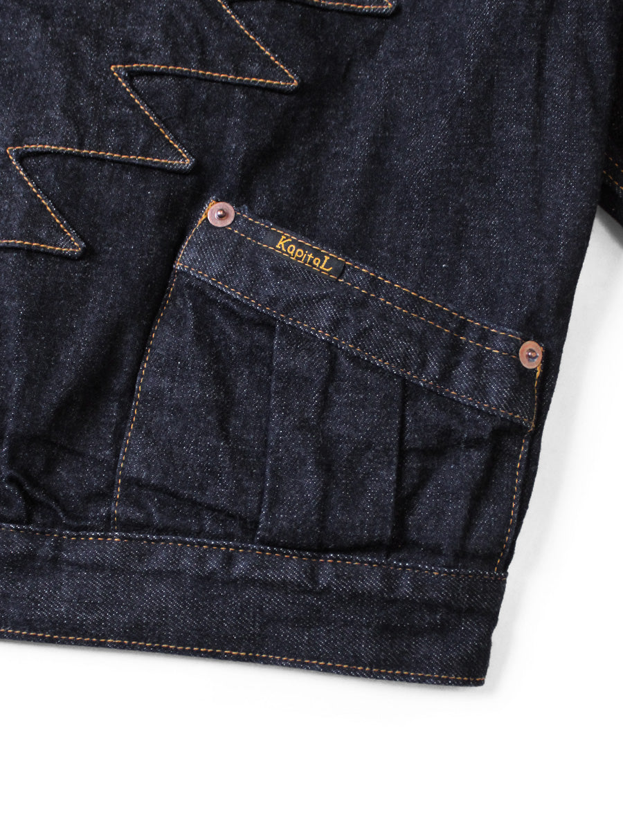 Kapital 12oz Denim Santo Domingo Thunderbird Jacket