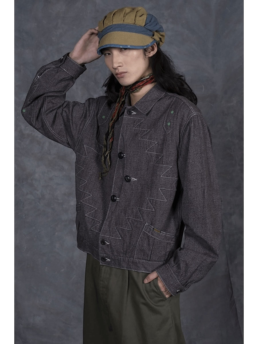 Kapital Heather Chambray Santo Domingo Thunderbird Jacket