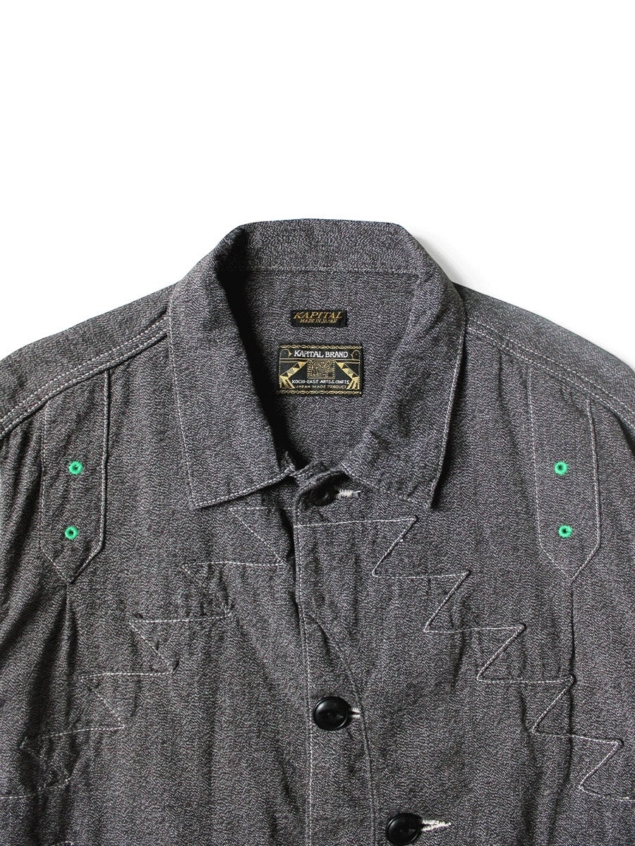 Kapital Heather Chambray Santo Domingo Thunderbird Jacket