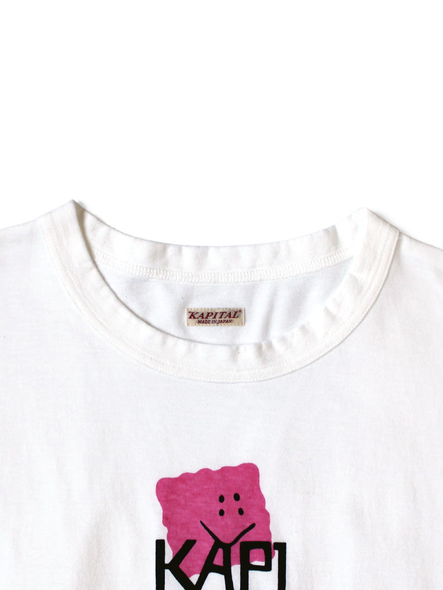 Kapital Jersey Crew T-Shirt (Peckish Kapital Print)