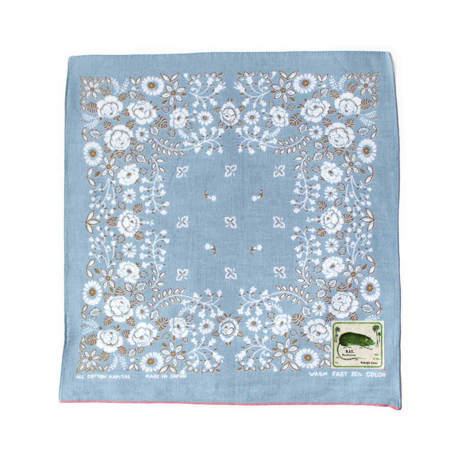 Kapital Fastcolor Selvedge Bandana (Churchill Garden) 15x15