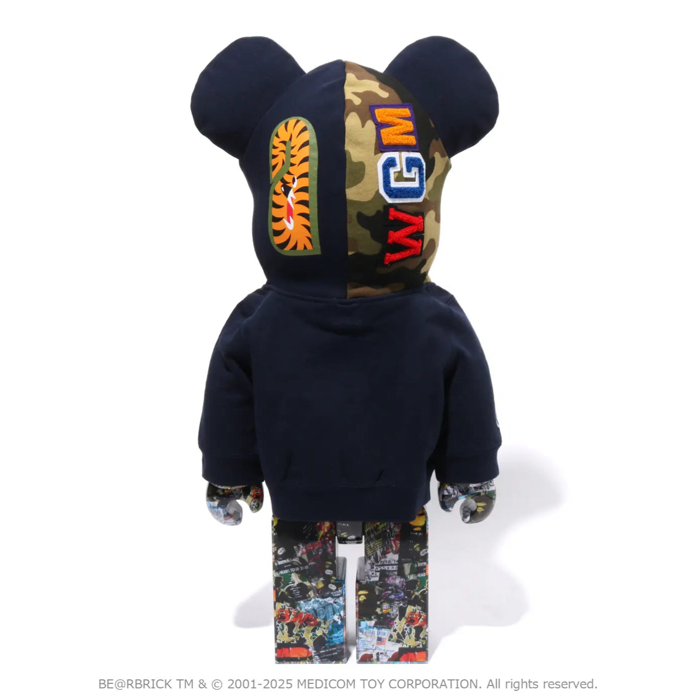 BAPE LEGACY CAMO SHARK BE@RBRICK 1000%