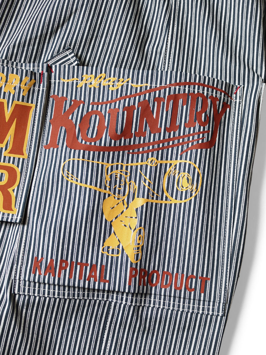 Kapital Liberty Hickory Ad Overalls