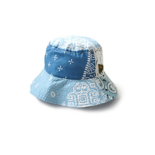 Kapital Bandana Patchwork Bucket Hat (Long Brim)