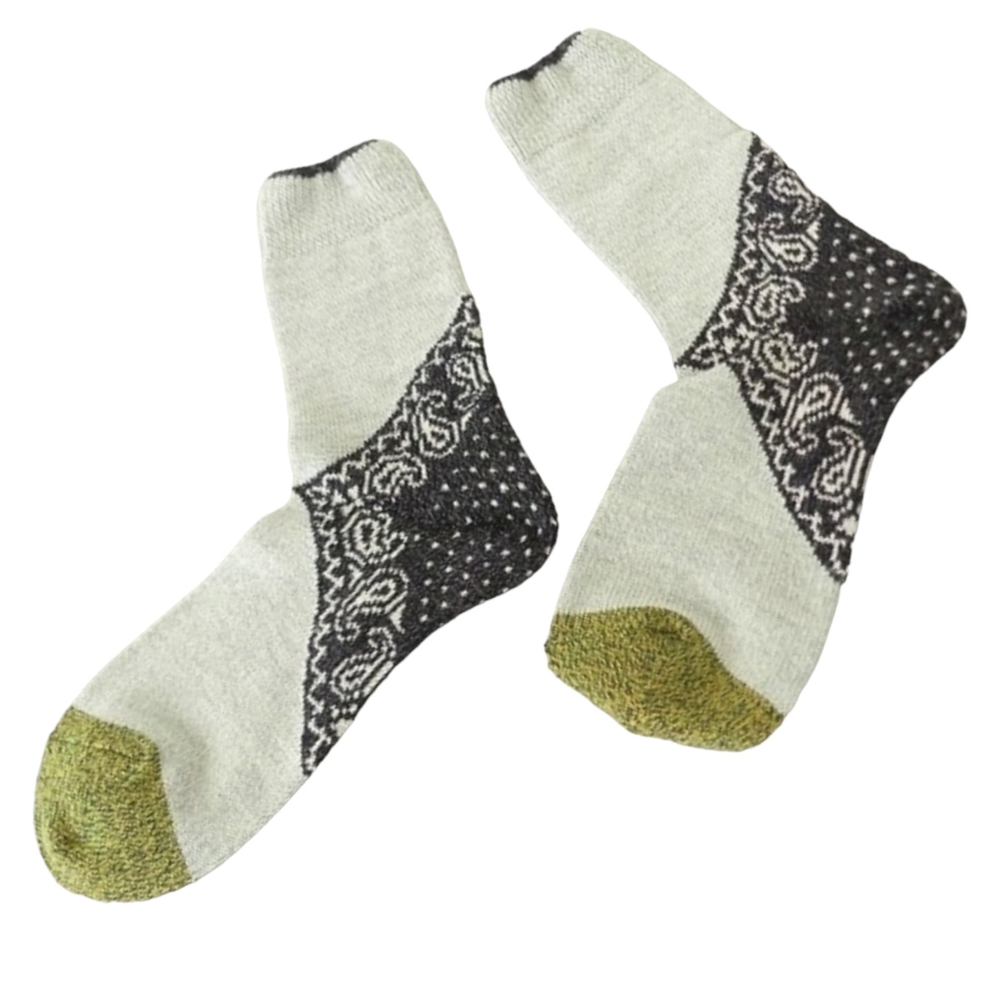 Kapital Paisley Heel Bandana Socks