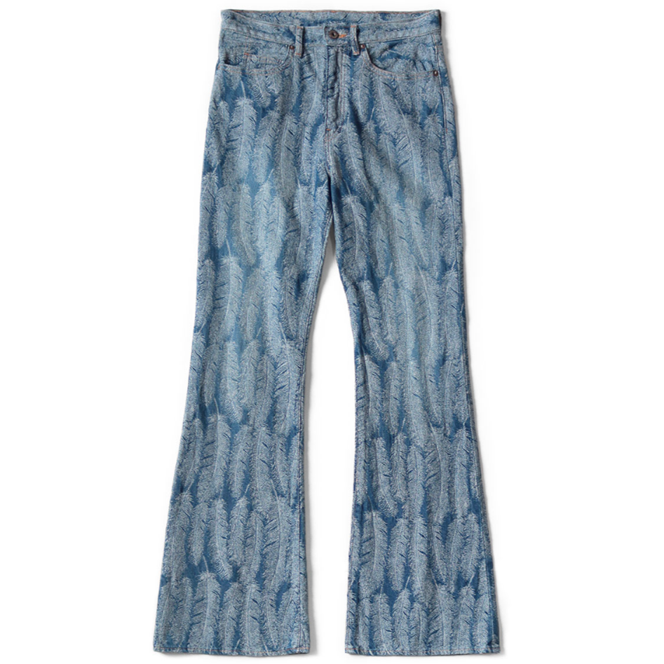 Kapital Indigo 12oz 5P Okabellbo Magpie Feather Denim Pants