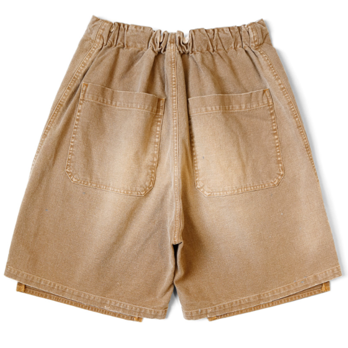 Kapital Canvas Double Knee Easy Shorts (Farmer Remake)