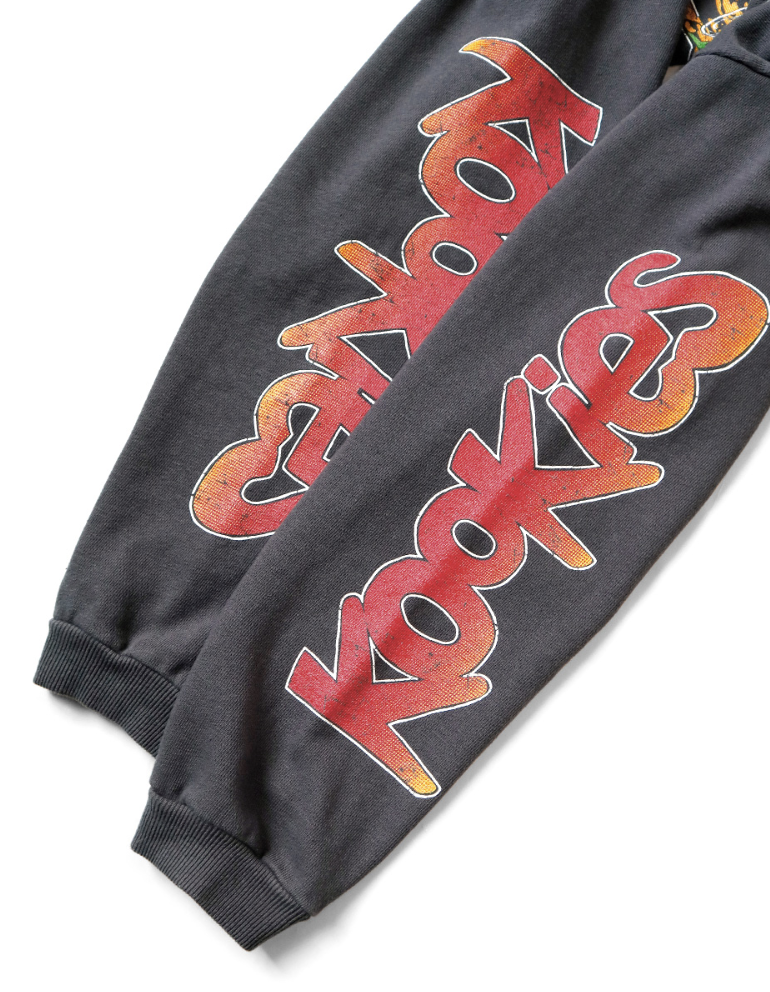 Kapital Fleece Hooded Sweatshirt Buster Peckish Rainbowy Print