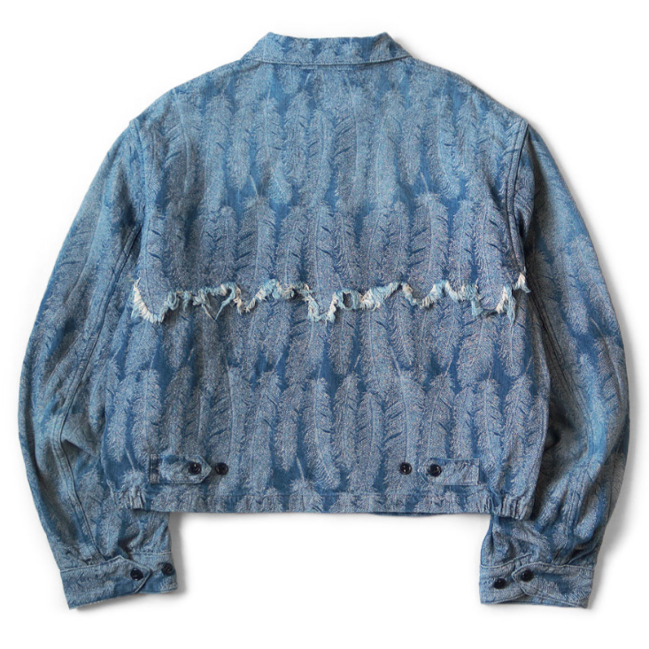 Kapital 12oz Magpie Feather Denim Drizzler Jacket