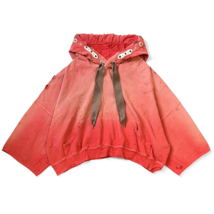 Fleece Thriller Damaged Devil Hoodie (Studs Remake) CO JP