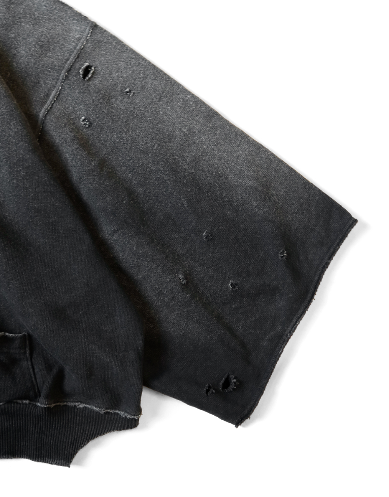 Kapital Fleece Thriller Damaged Devil Hoodie (Studs Remake)