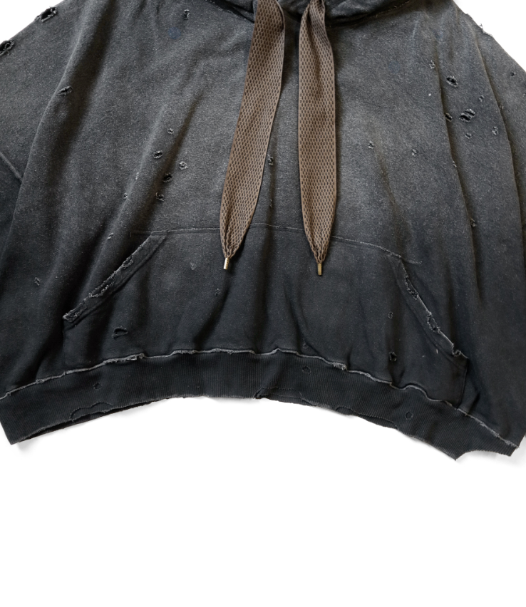 Kapital Fleece Thriller Damaged Devil Hoodie (Studs Remake)