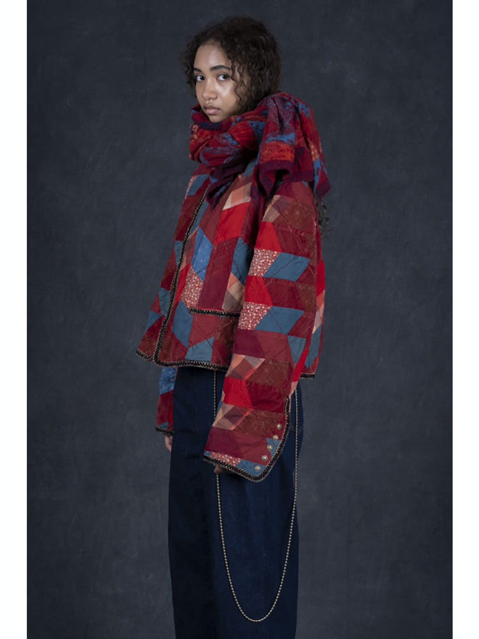 Kapital Felted Wool Indigo Scarf