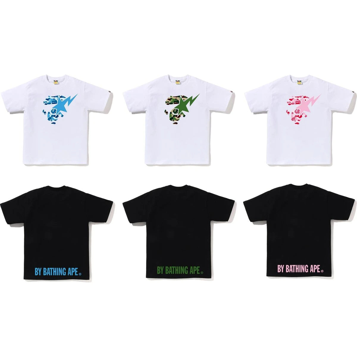 BAPE ABC CAMO APE FACE STA TEE