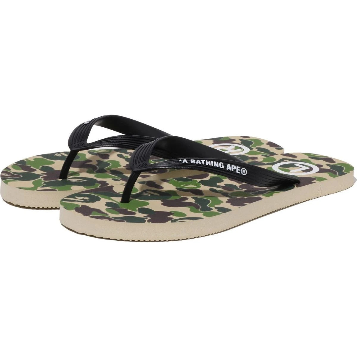 BAPE ABC CAMO BEACH SANDALS