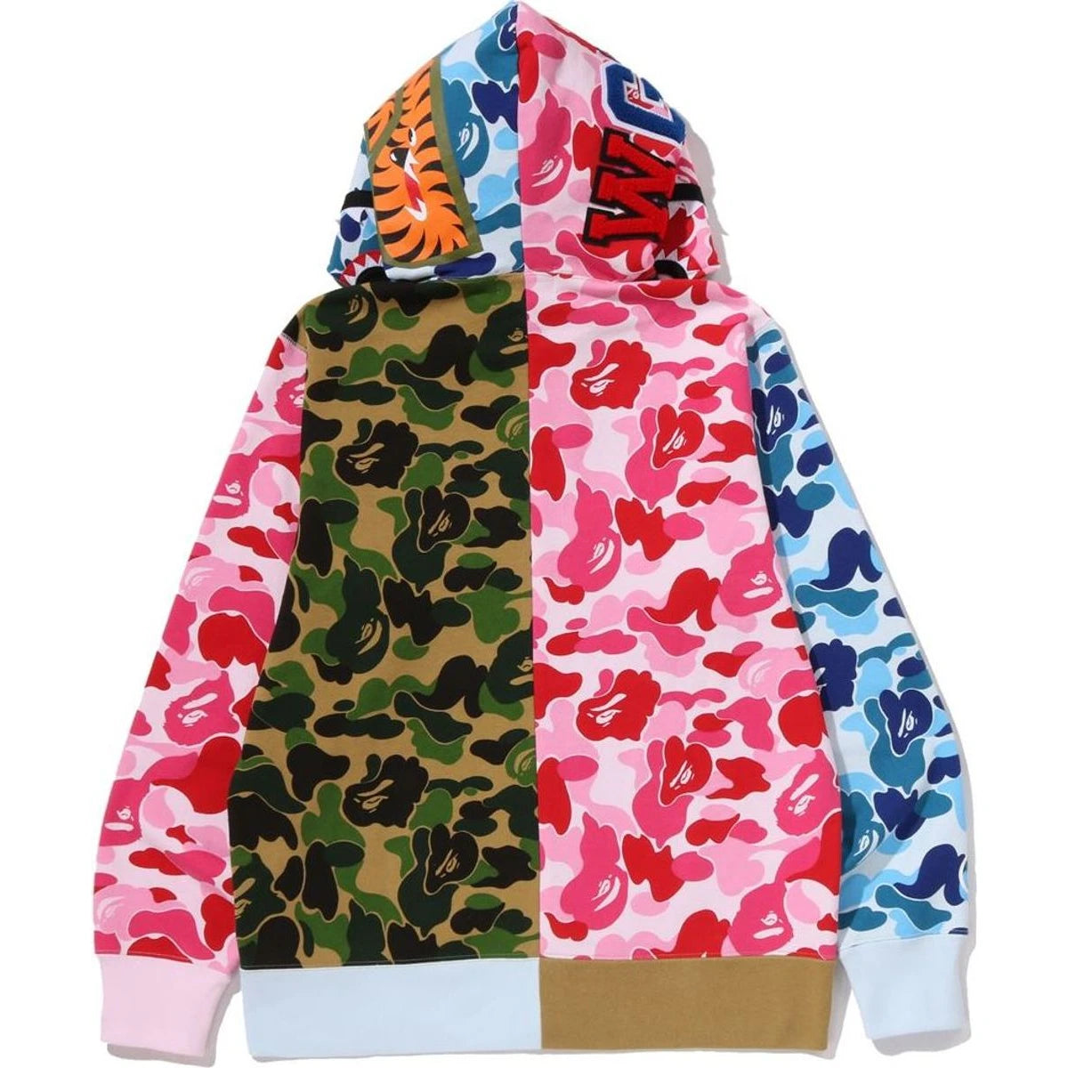 BAPE ABC CAMO CRAZY SHARK FULL ZIP HOODIE