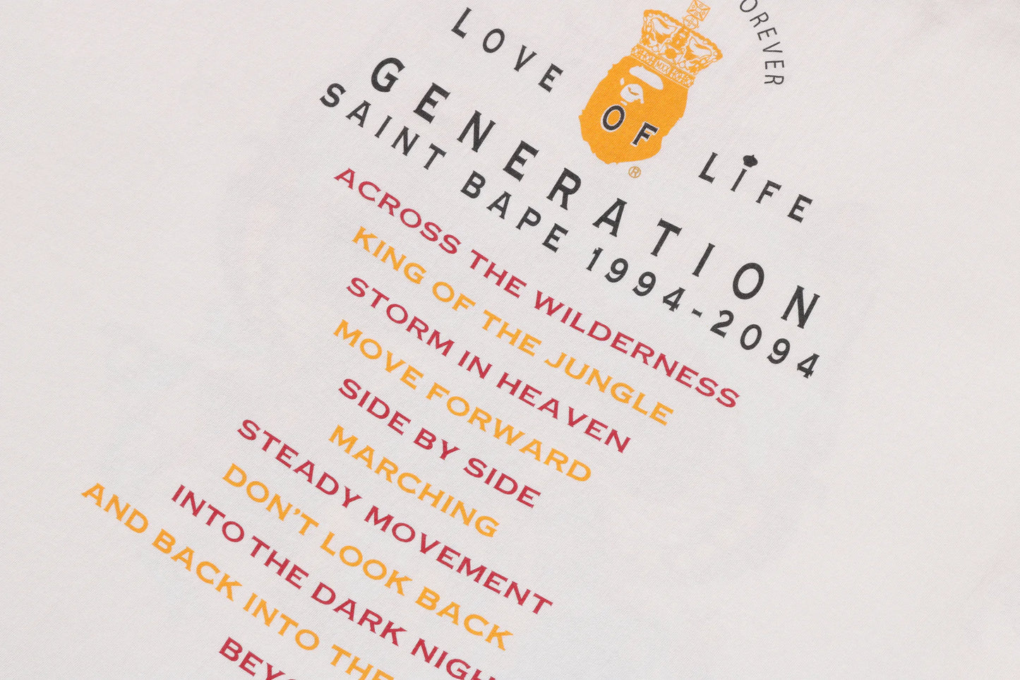 BAPE x SAINT Mxxxxxx GENERATION TEE