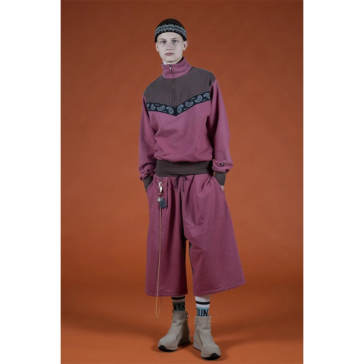 Kapital 10/20 Brushed Fleece 2 Tone Gusset Joggers