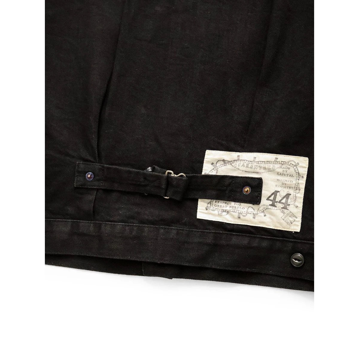 Kapital 11.5oz Black x Black Denim Thunderbird Jacket