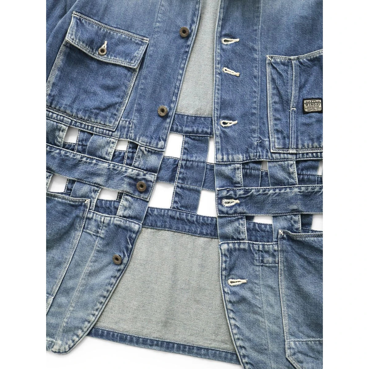 Kapital 11.5oz Denim Windowpane Cactus Coveralls