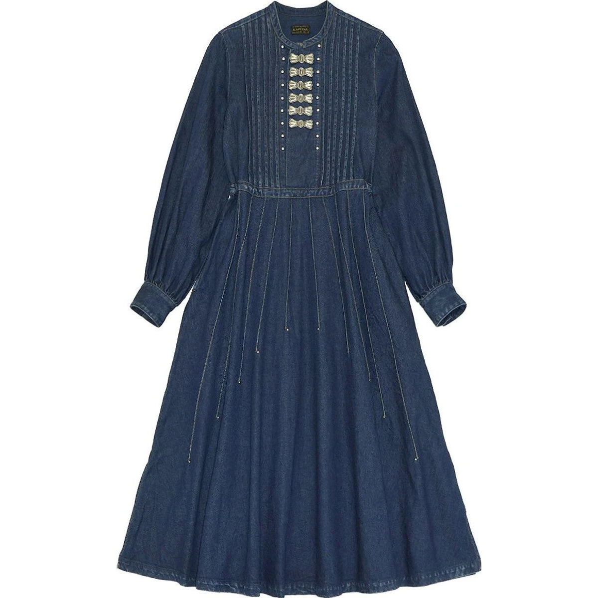 Kapital 11.5oz Denim Butterfly Concho Sundance Dress Indigo / 0