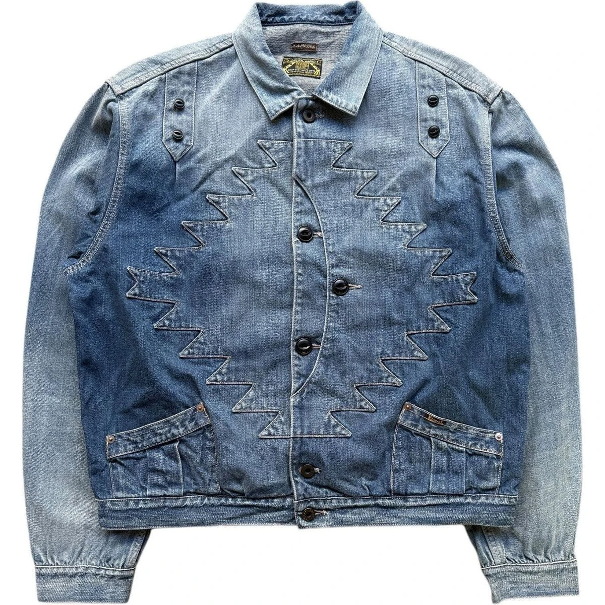 Kapital 12oz Denim Santo Domingo Thunderbird Jacket (Processed