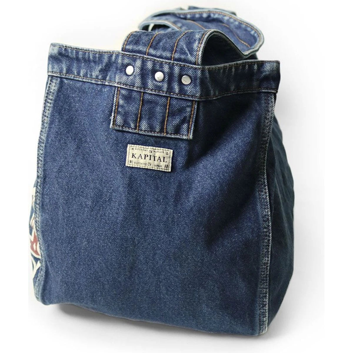 Kapital 13oz Denim Newspaper Bag (Guiding Light Edition)