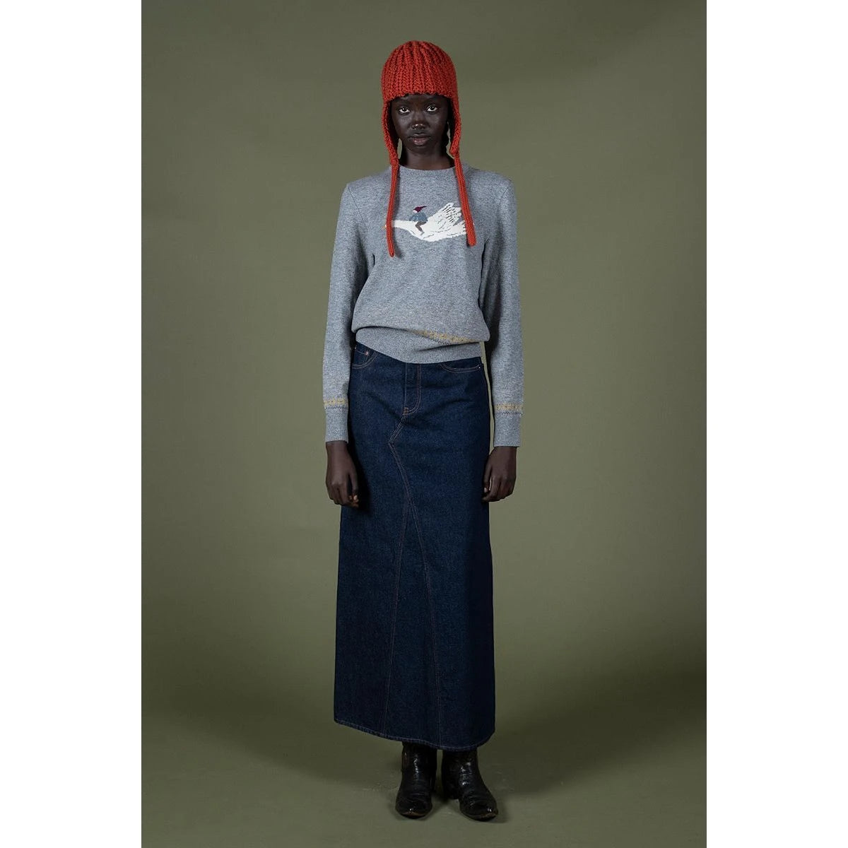 Kapital 13oz Denim Pencil Skirt