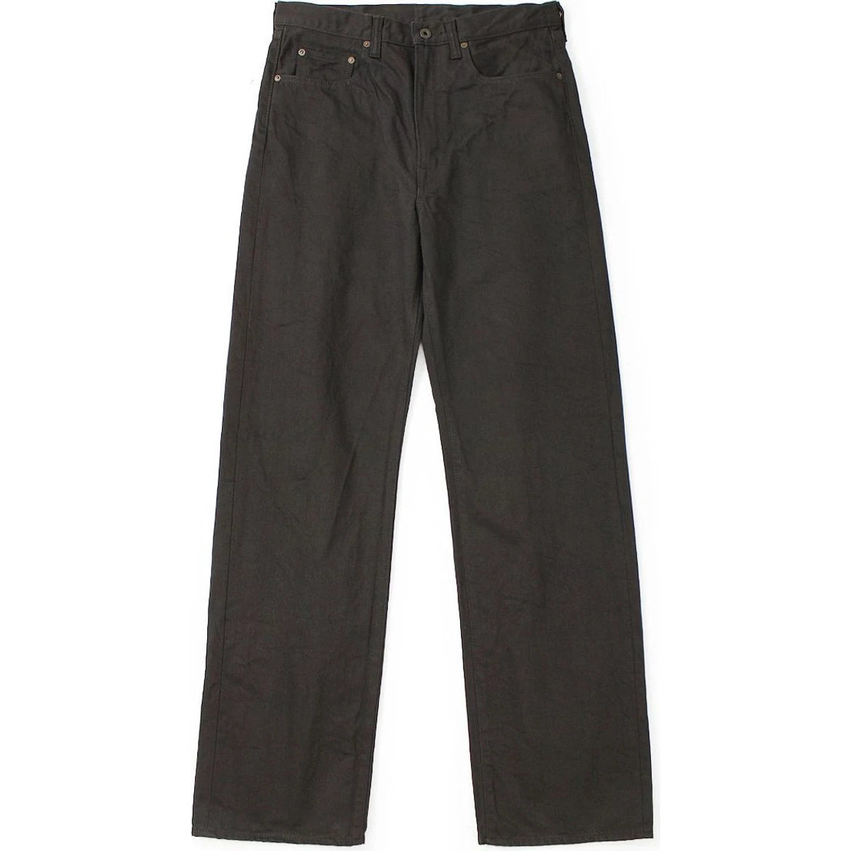 Kapital 14 Oz. Black × Black Denim 5 Pocket Monkey TH (Zip Version