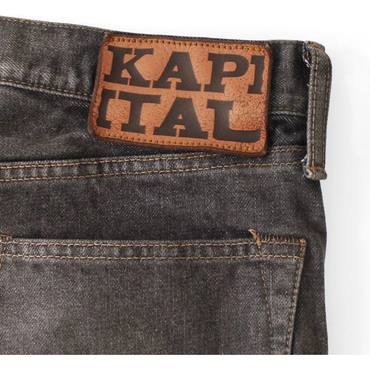Kapital 14oz Black Denim 5 Pocket Monkey Cisco (Studded Remake) 2026