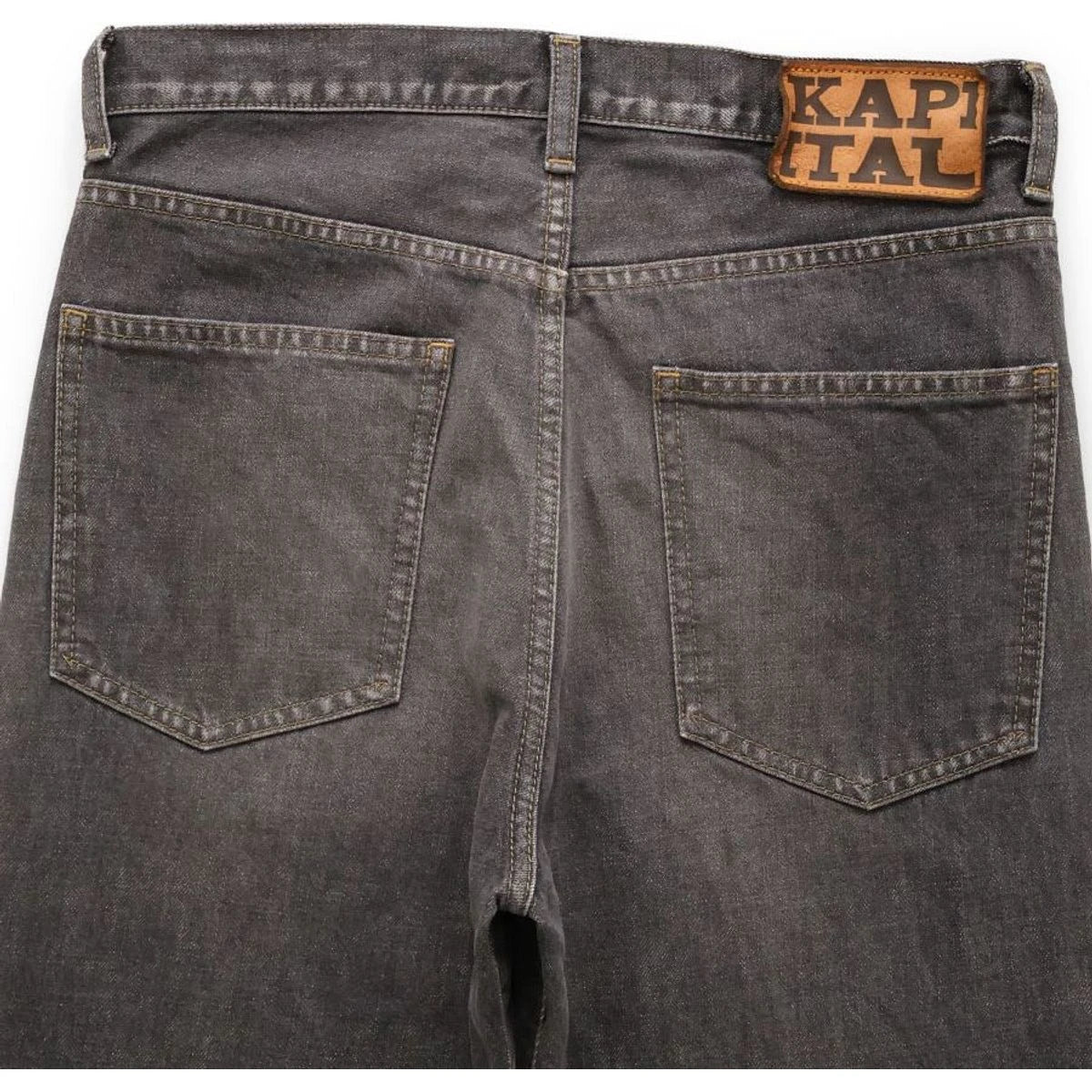 Kapital 14oz Black Denim 5P Okabellbo (Men's)