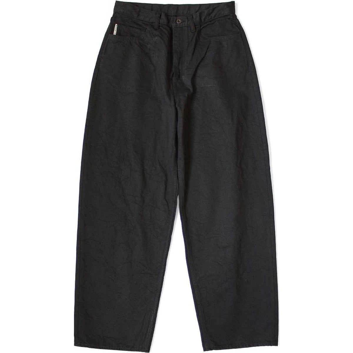 Kapital 14oz Black X Black Denim Club Baggy 5P Pants | COJP Gallery