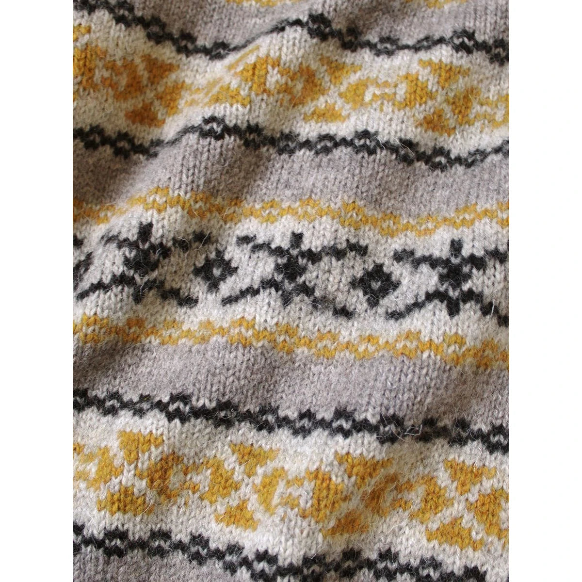 Kapital 3G Wool Yellowknife Fair Isle Zip Short Cardigan