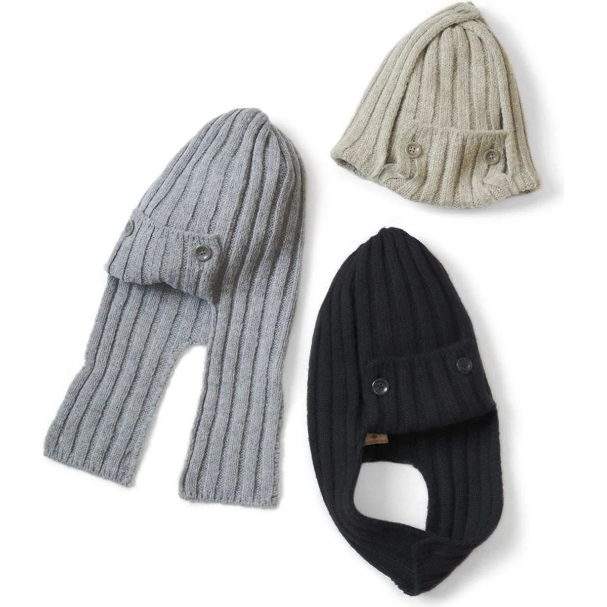 Kapital 5G Wool 3x3 Rib Hunting Knit Cap