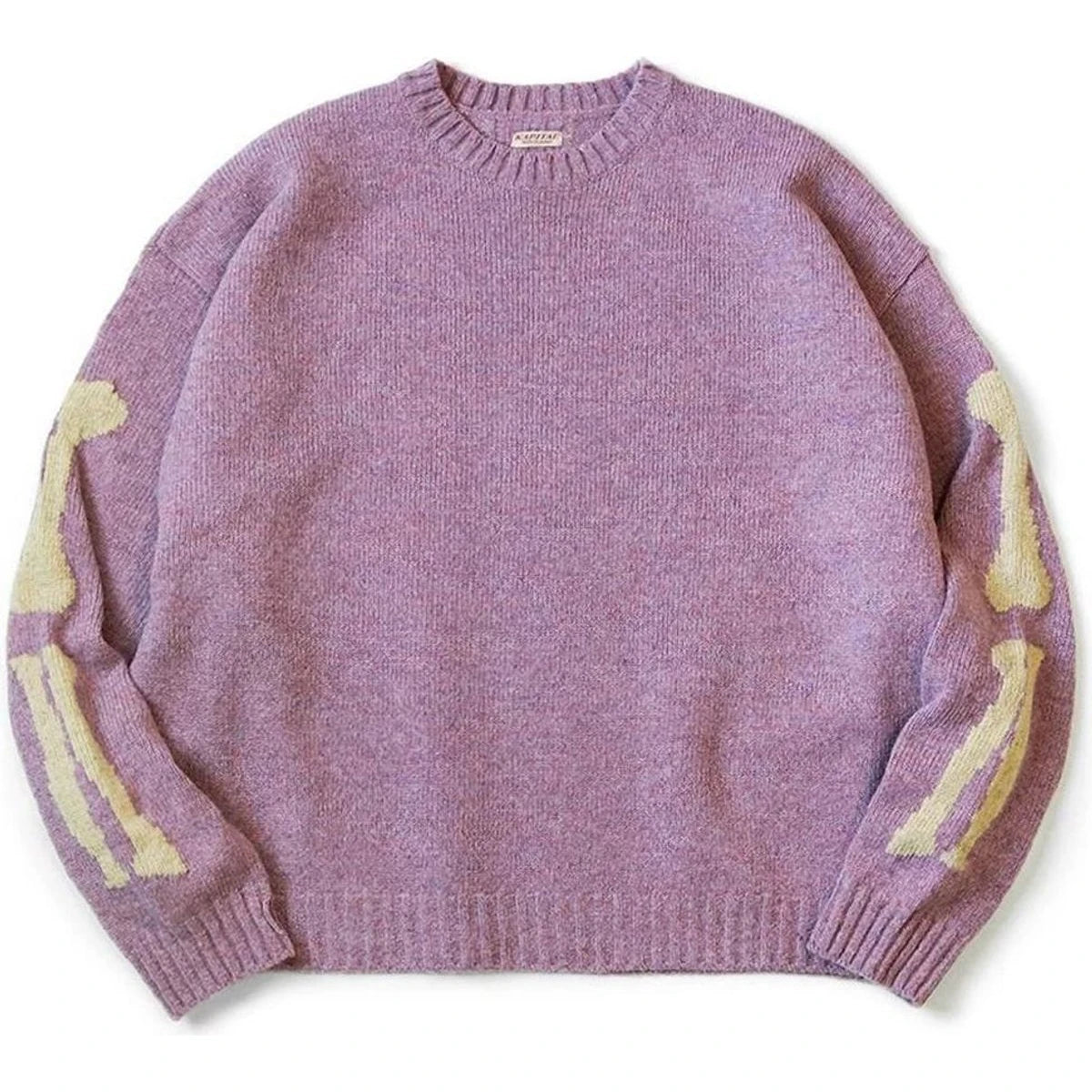 Kapital 5G Wool Bone Crew Sweater