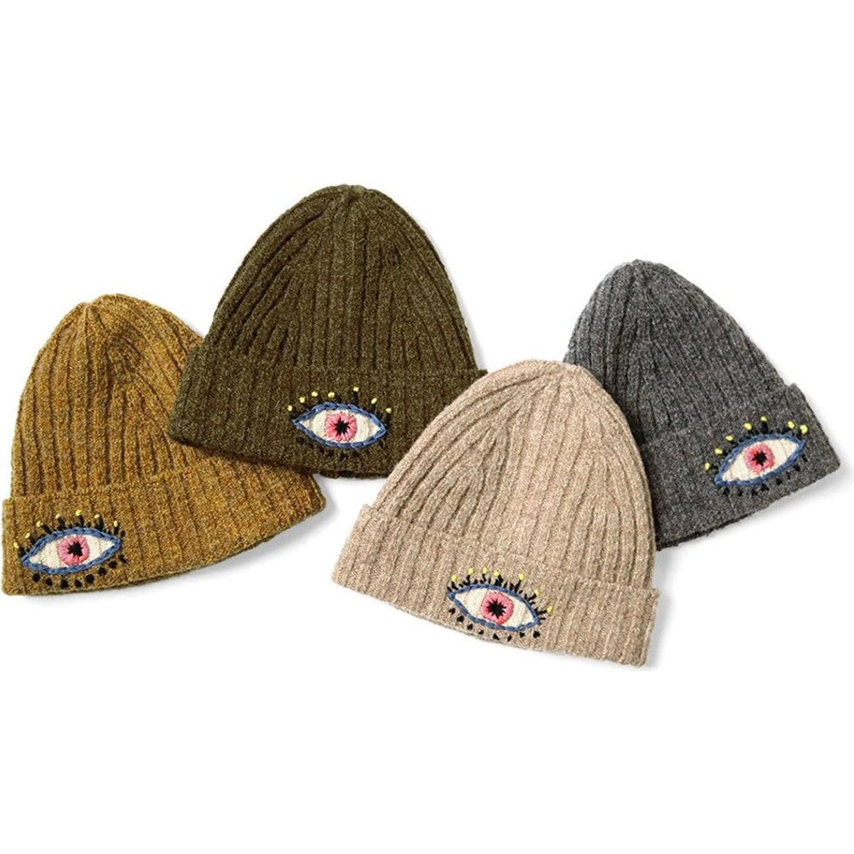 Kapital 5G Wool Knit Beanie Cap (Speakeasy Embroidery) | COJP Gallery