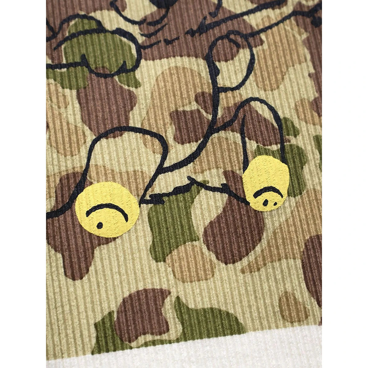 Kapital Stretch Rib Knit Tank Top (Camouflage Little Bear & Harmony Print)