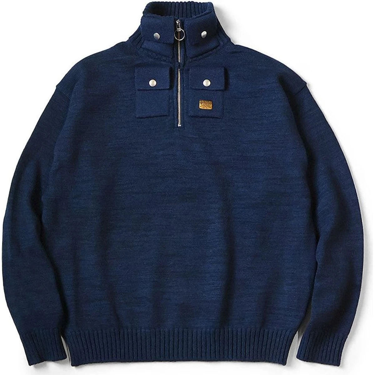 Kapital 8G Cotton Wool Nickel 4 Half Zip Sweater | COJP Gallery